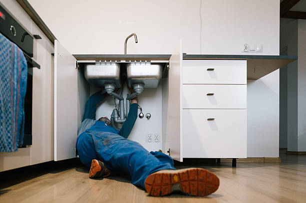 Professional Drain Cleaning technician working in East Wareham, MA